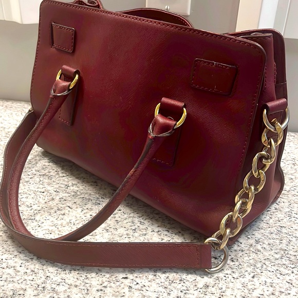 Michael Kors Saffron Leather Hamilton EUC - Picture 4 of 7